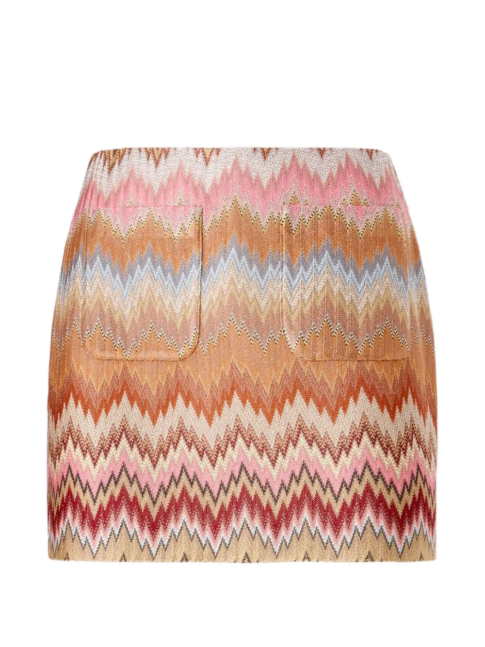 Мини-юбка с зигзагообразным узором и накладными карманами Missoni, оранжевый
Мини-юбка с зигзагообразным узором и накладными карманами Missoni, оранжевый