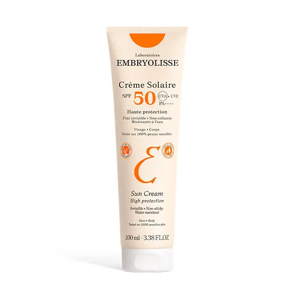 Солнцезащитный крем с высокой степенью защиты Crème Solaire Spf50 Embryolisse, 100 ml
Солнцезащитный крем с высокой степенью защиты Crème Solaire Spf50 Embryolisse, 100 ml
