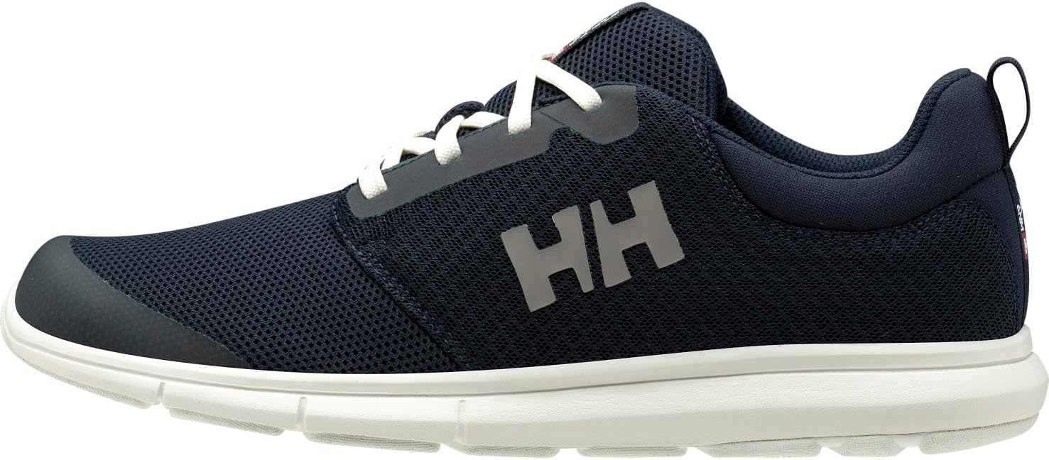 Мужские обувь Helly-Hansen Feathering - Дышащие парусные туфли - Гибкая обувь для лодки без следов - Обувь для мужчин Helly Hansen, темно-синий/белый
Мужские обувь Helly-Hansen Feathering - Дышащие парусные туфли - Гибкая обувь для лодки без следов - Обувь для мужчин Helly Hansen, темно-синий/белый