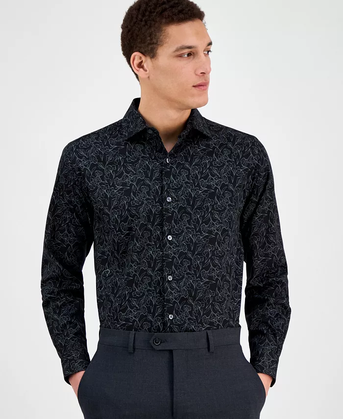 Мужская классическая рубашка с длинным рукавом и абстрактным цветочным принтом Bar III, мультиколор
Мужская классическая рубашка с длинным рукавом и абстрактным цветочным принтом Bar III, мультиколор