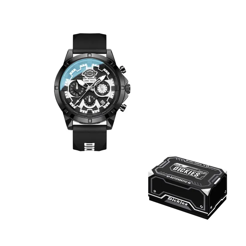 Dickies Часы Wrist Watch Quartz Movement Silicone Strap White Dial Men's Watch, 230M60LYXCL-483P1-17SY White Dial Black Strap
Dickies Часы Wrist Watch Quartz Movement Silicone Strap White Dial Men's Watch, 230M60LYXCL-483P1-17SY White Dial Black Strap