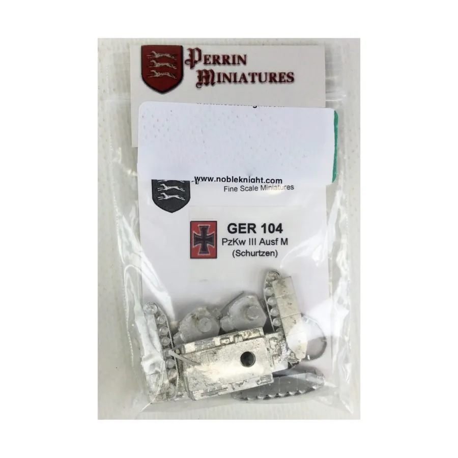 PzKw III Ausf M (Шурцен), WWII Miniatures - German (10mm) (Perrin Miniatures)
PzKw III Ausf M (Шурцен), WWII Miniatures - German (10mm) (Perrin Miniatures)