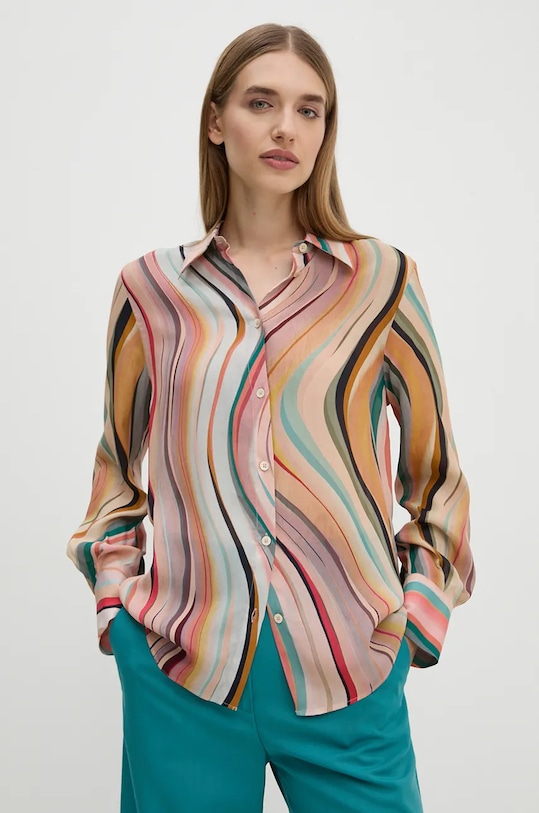 Рубашка с добавлением шелка Ps Paul Smith, мультиколор
Рубашка с добавлением шелка Ps Paul Smith, мультиколор