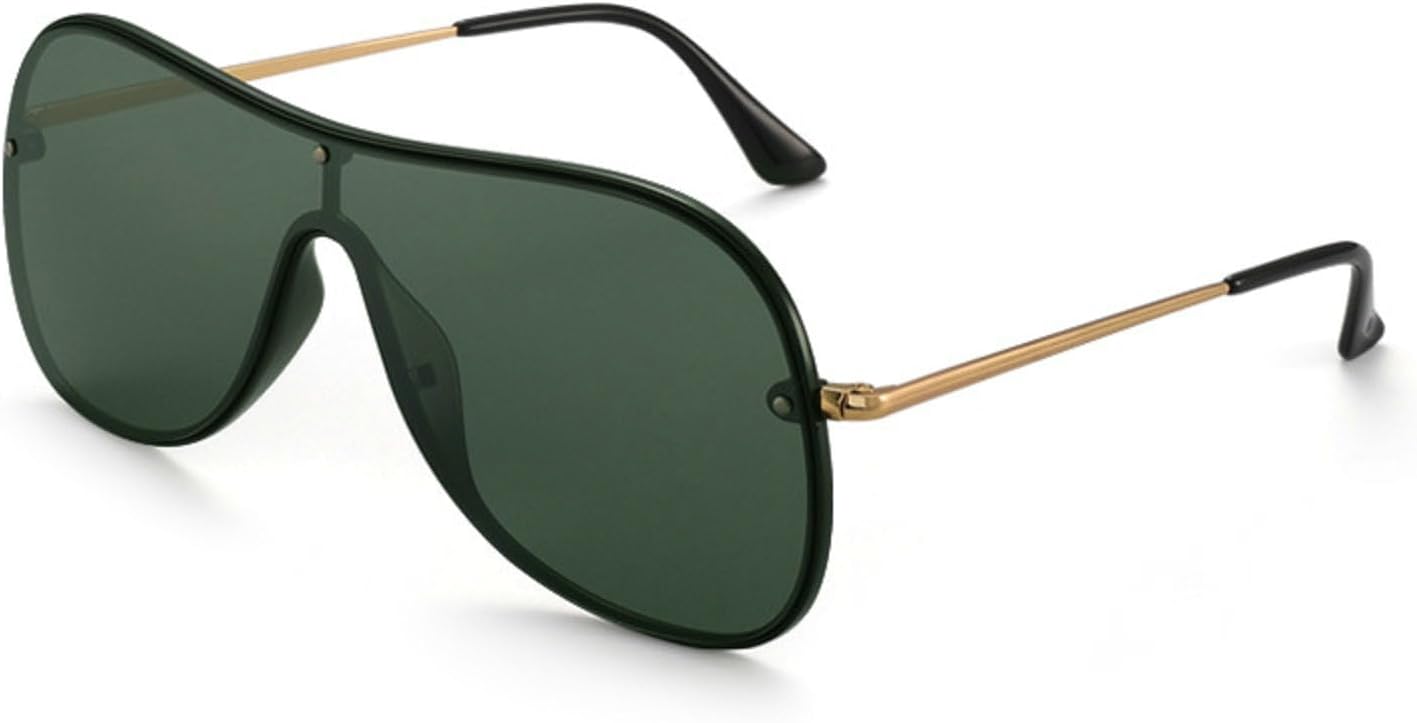 Ретро большие женские солнцезащитные очки-пилот с металлическими квадратными линзами и защитой от УФ-излучения UV400, цельные солнцезащитные очки для мужчин и женщин mincl, Green
Ретро большие женские солнцезащитные очки-пилот с металлическими квадратными линзами и защитой от УФ-излучения UV400, цельные солнцезащитные очки для мужчин и женщин mincl, Green