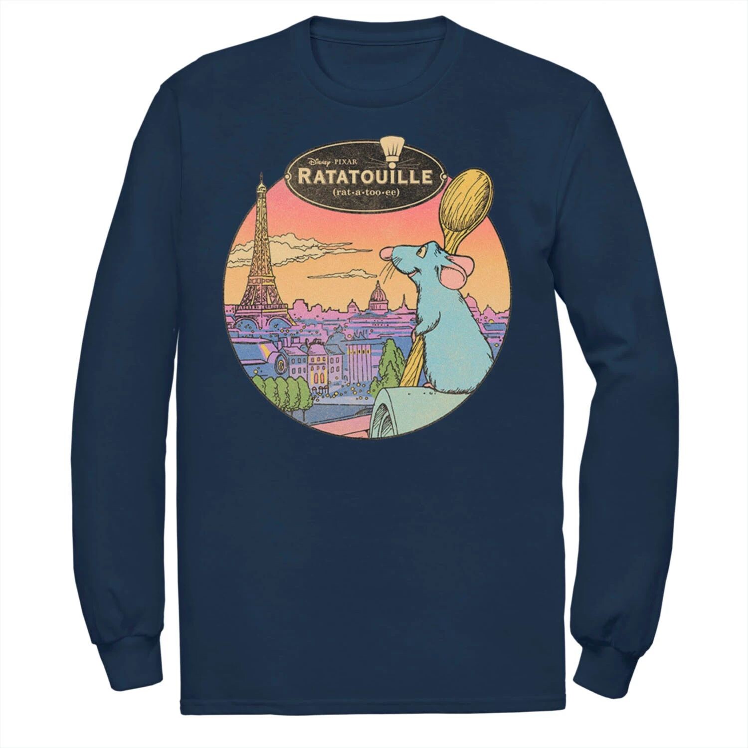 Мужская футболка Disney/Pixar Ratatouille Over Look Paris Licensed Character, синий
Мужская футболка Disney/Pixar Ratatouille Over Look Paris Licensed Character, синий