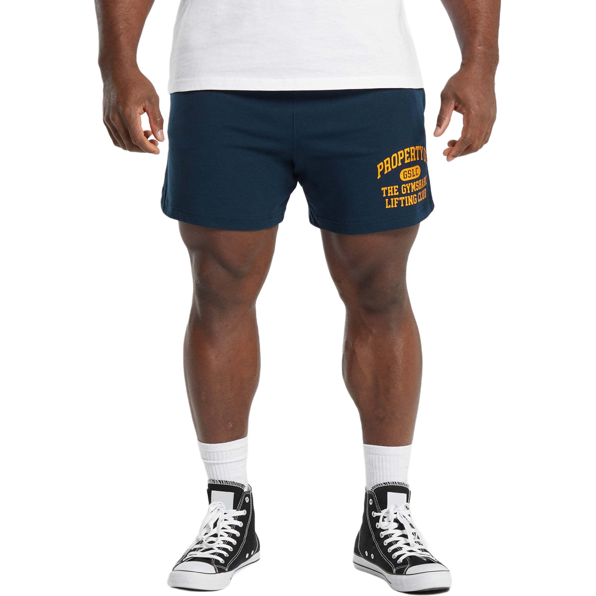 Лёгкие джерси шорты Повседневные шорты Мужские Морской синий GYMSHARK
Лёгкие джерси шорты Повседневные шорты Мужские Морской синий GYMSHARK