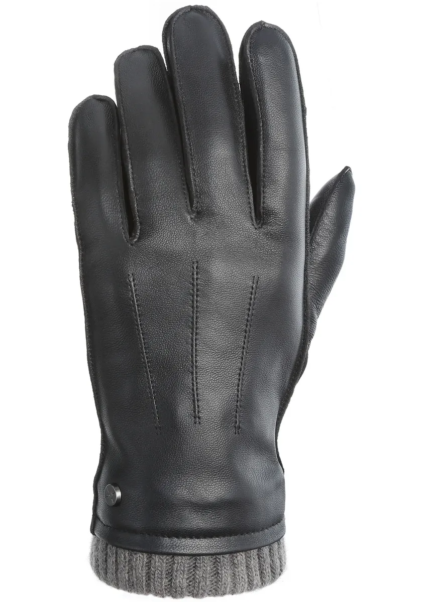 Перчатки кожаные PEARLWOOD "Джексон", декоративная строчка, черный
Перчатки кожаные PEARLWOOD "Джексон", декоративная строчка, черный