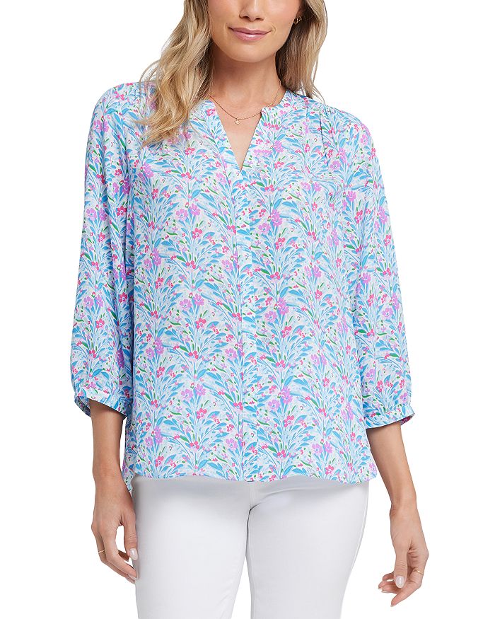 Блузка с защипами NYDJ, синий
Блузка с защипами NYDJ, синий