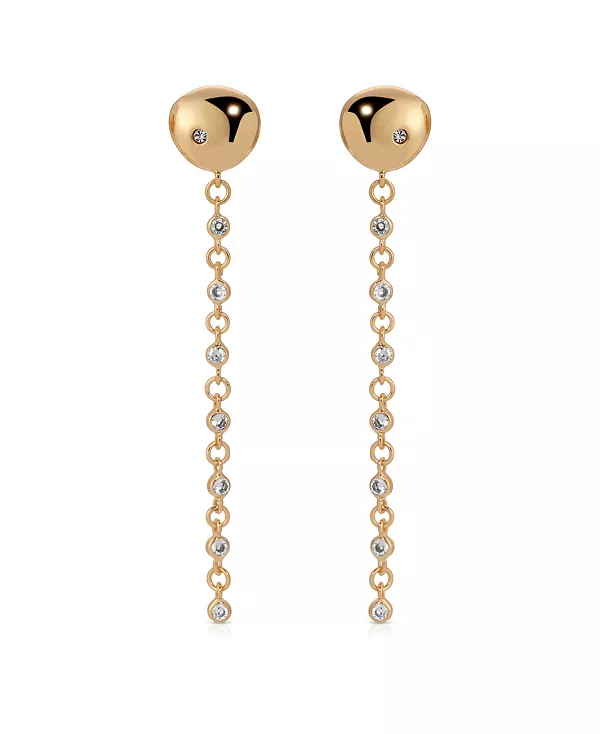 Серьги-Подвески из полированных кристаллов с линейным кристаллом Ettika, gold
Серьги-Подвески из полированных кристаллов с линейным кристаллом Ettika, gold