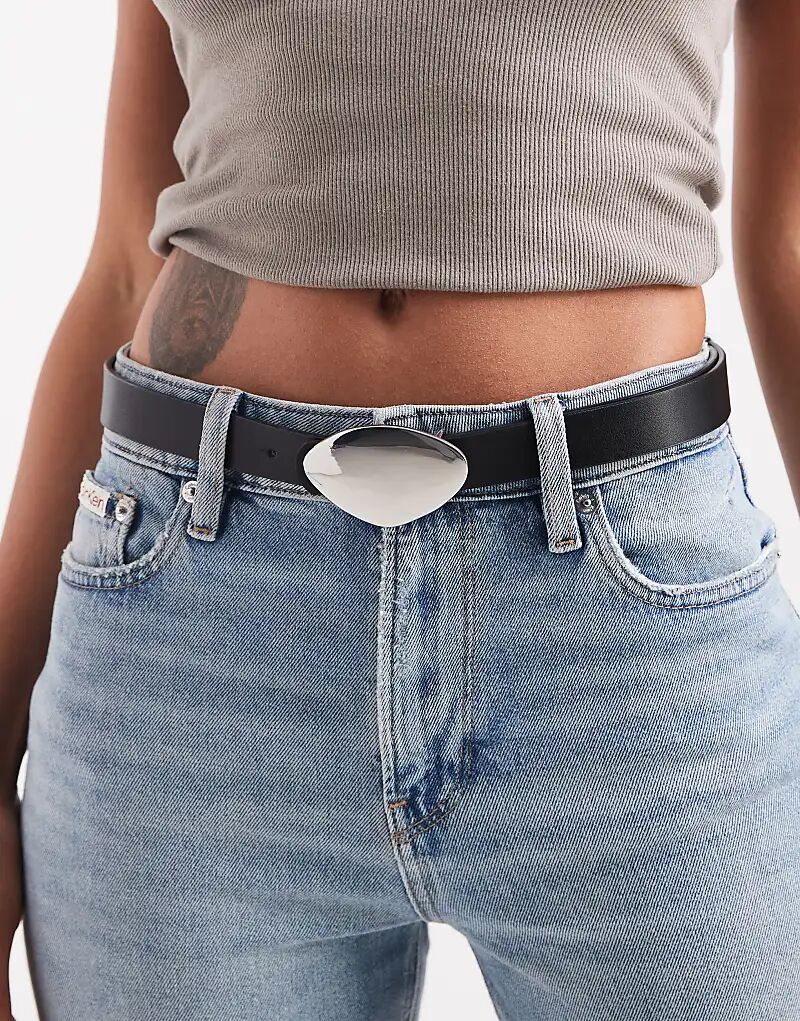 Ремень для джинсов ASOS DESIGN с абстрактными вставками на талии и бедрах, черный
Ремень для джинсов ASOS DESIGN с абстрактными вставками на талии и бедрах, черный