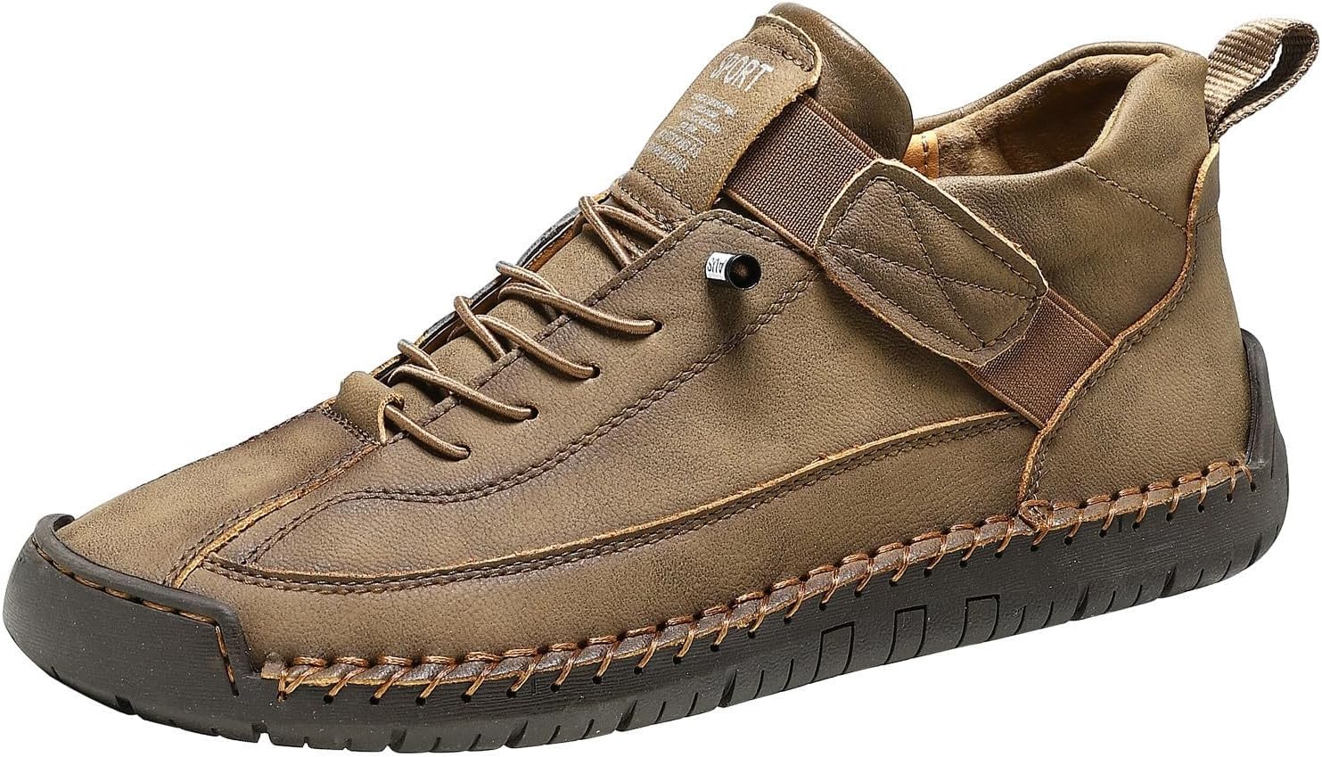 Мужские повседневные кожаные модные кроссовки, ботинки средней высоты, туфли для прогулок и вождения, ботинки типа чукка до щиколотки, легкие лоферы Generic, хаки
Мужские повседневные кожаные модные кроссовки, ботинки средней высоты, туфли для прогулок и вождения, ботинки типа чукка до щиколотки, легкие лоферы Generic, хаки