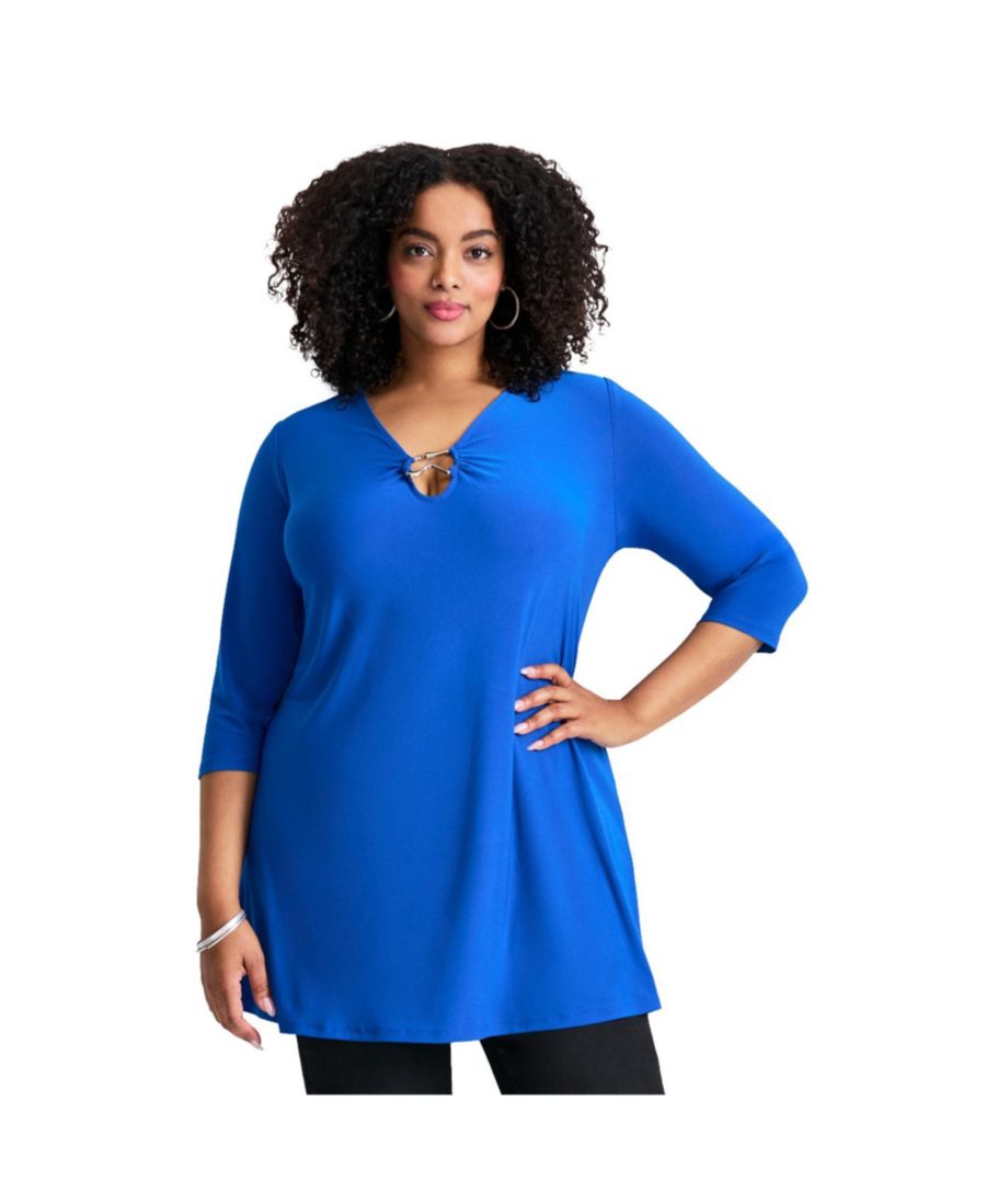 Женская туника большого размера с кольцевым декором AVENUE, Ultra blue, Синий, Женская туника большого размера с кольцевым декором AVENUE, Ultra blue
Женская туника большого размера с кольцевым декором AVENUE, Ultra blue, Синий, Женская туника большого размера с кольцевым декором AVENUE, Ultra blue