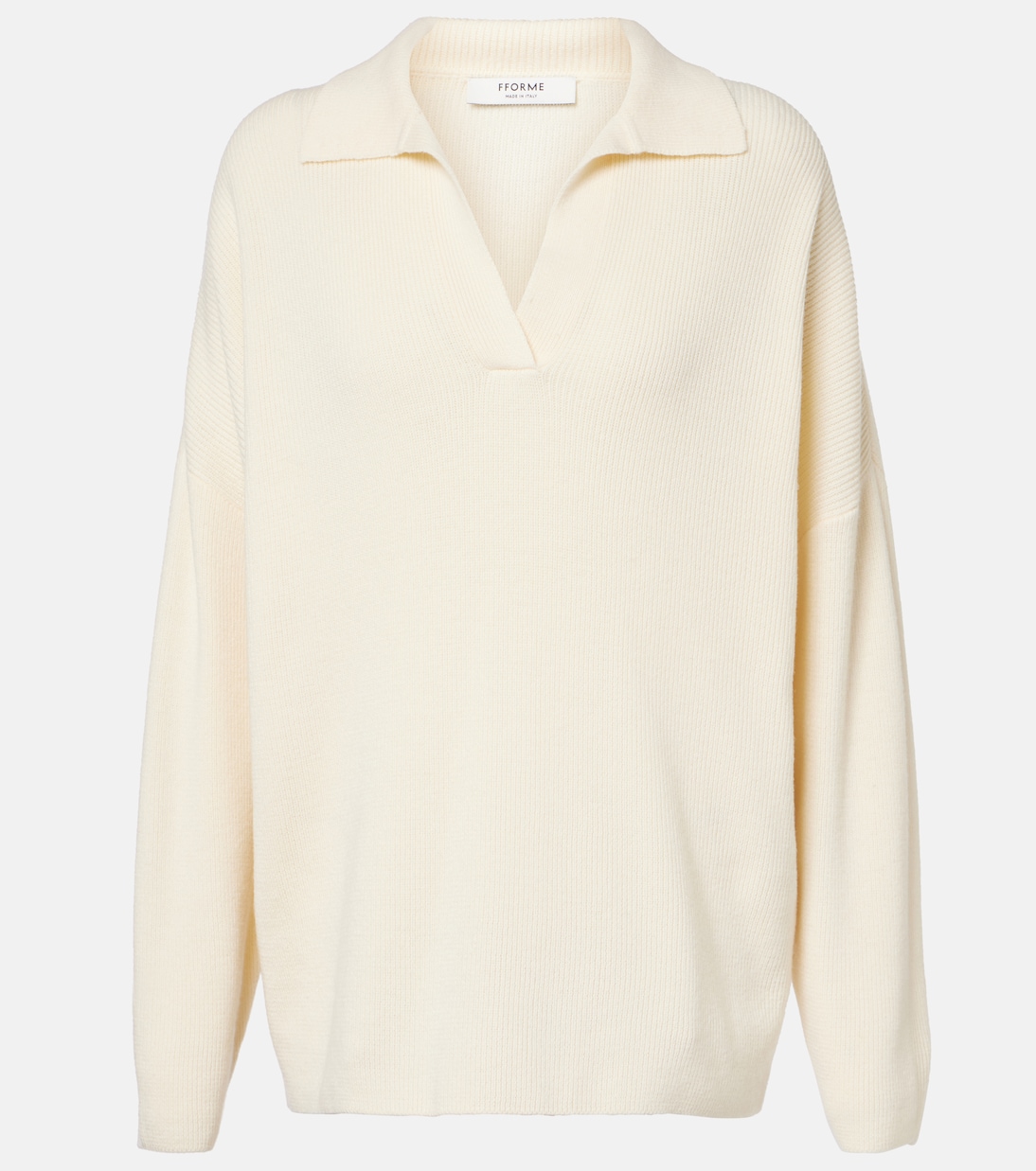 Свитер-поло Louise из шерсти и кашемира Fforme, белый
Свитер-поло Louise из шерсти и кашемира Fforme, белый