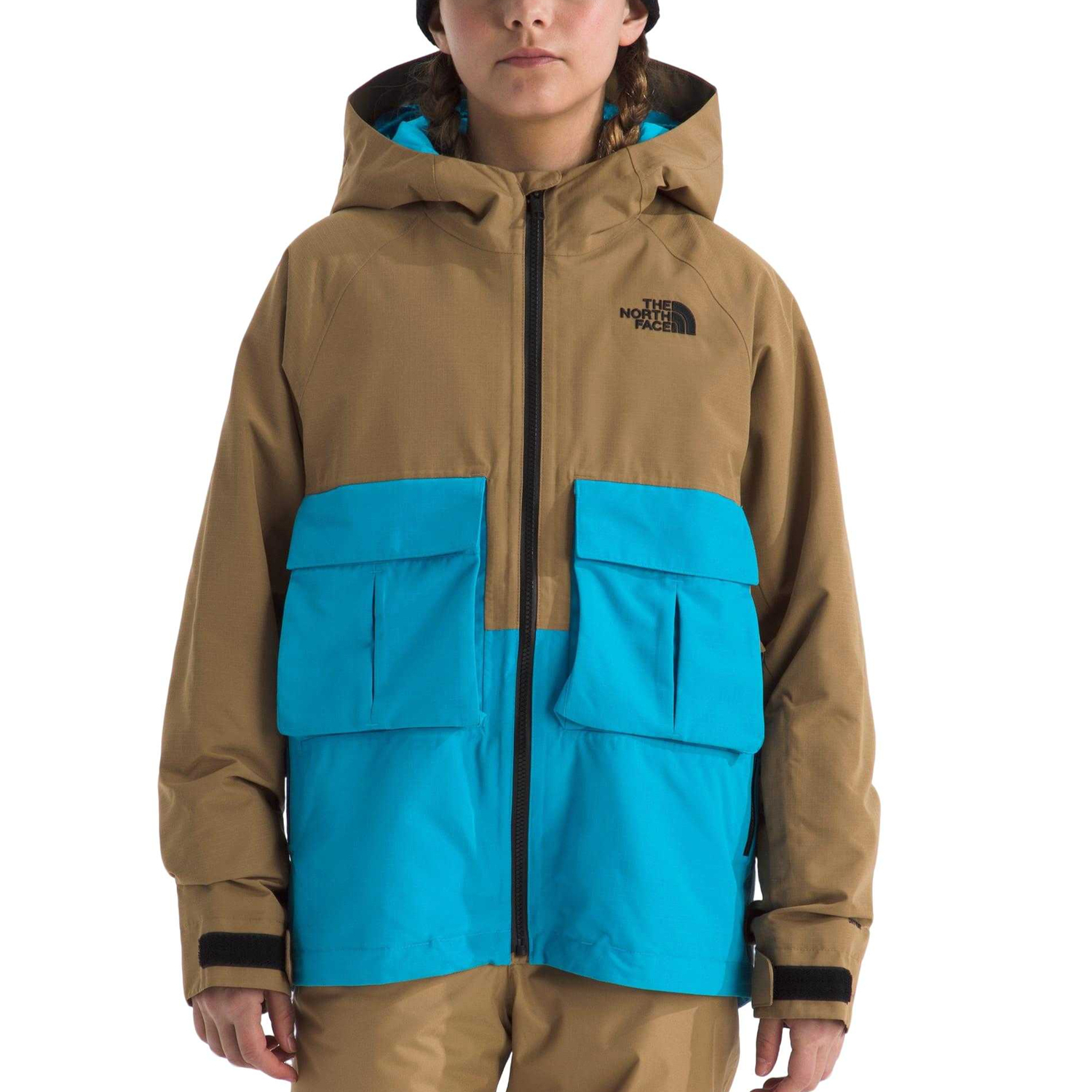 утепленная куртка для детей THE NORTH FACE, синий/коричневый
утепленная куртка для детей THE NORTH FACE, синий/коричневый