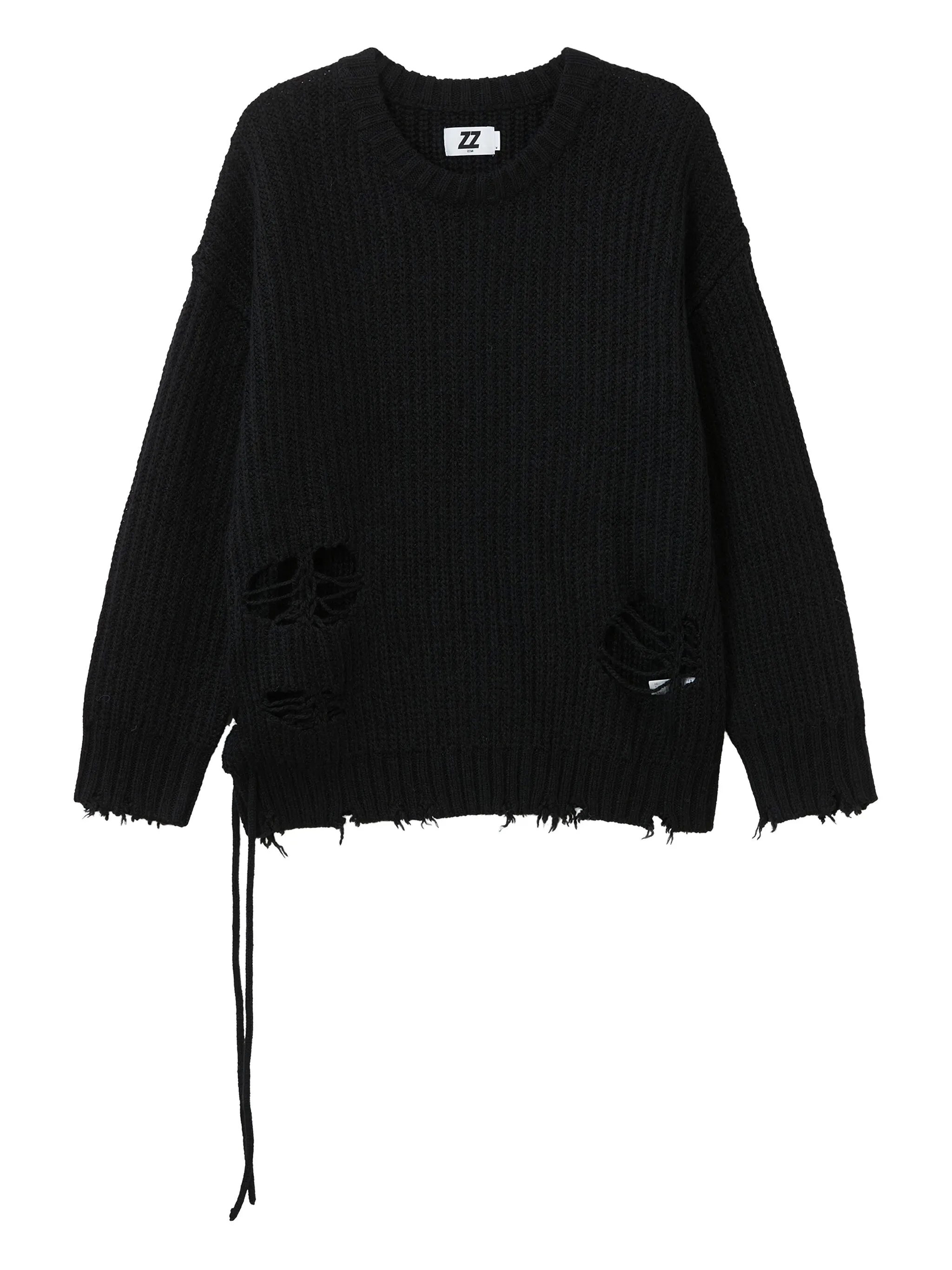 Свитер с кружевом и эффектом потертости Izzue, черный
Свитер с кружевом и эффектом потертости Izzue, черный