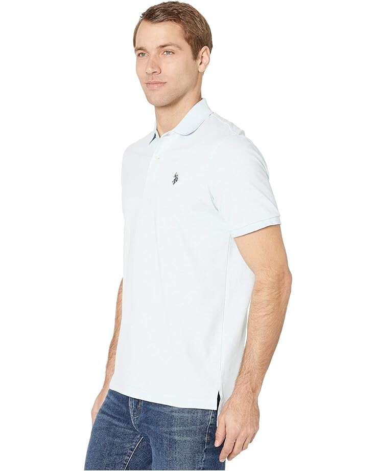 Поло U.S. POLO ASSN. Solid Cotton Pique Polo with Small Pony, цвет Tahoe Blue Heatherr
Поло U.S. POLO ASSN. Solid Cotton Pique Polo with Small Pony, цвет Tahoe Blue Heatherr