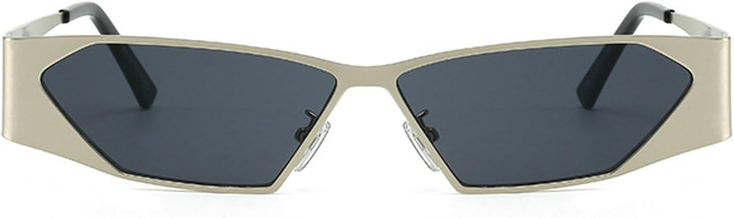 Маленькие прямоугольные солнцезащитные очки для женщин, модные ретро-очки в квадратной узкой оправе с защитой от УФ-излучения UV400, стильные очки унисекс mincl, Silver Black
Маленькие прямоугольные солнцезащитные очки для женщин, модные ретро-очки в квадратной узкой оправе с защитой от УФ-излучения UV400, стильные очки унисекс mincl, Silver Black