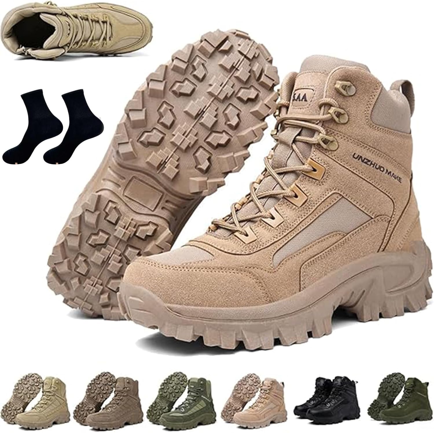 Мужские ортопедические рабочие ботинки GHTRHSB с защитой от проколов, водонепроницаемые, противорастяжительные, для походов, легкие тактические боевые ботинки для активного отдыха с боковой молнией, Sand
Мужские ортопедические рабочие ботинки GHTRHSB с защитой от проколов, водонепроницаемые, противорастяжительные, для походов, легкие тактические боевые ботинки для активного отдыха с боковой молнией, Sand