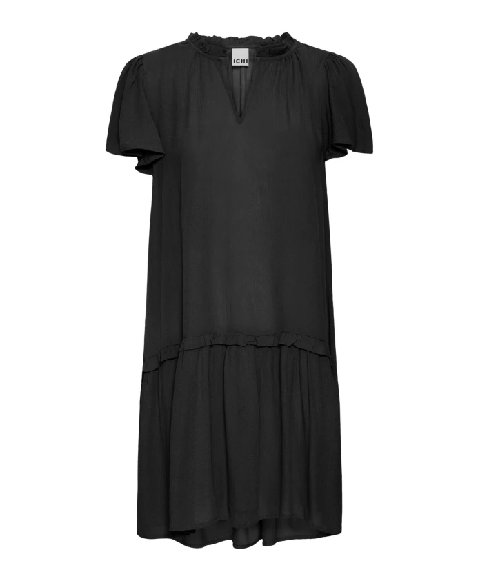 Черное платье с воланами по низу Ichi, черный
Черное платье с воланами по низу Ichi, черный