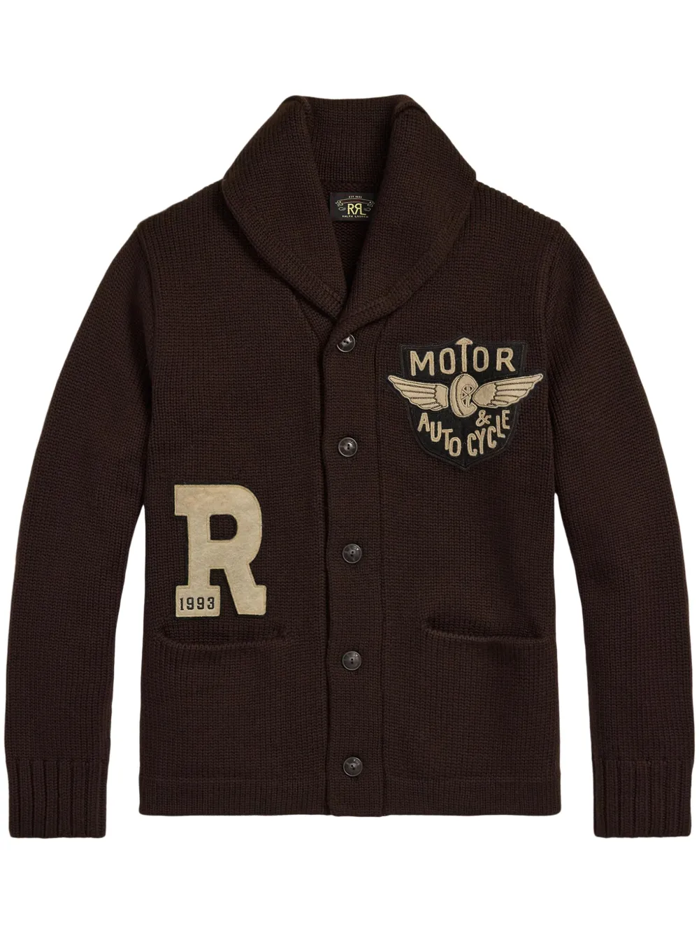 Кардиган с воротником-шалькой Ralph Lauren RRL, коричневый
Кардиган с воротником-шалькой Ralph Lauren RRL, коричневый