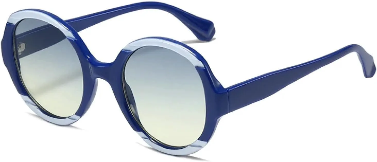 Ретро классические круглые солнцезащитные очки для женщин и мужчин, модные и роскошные, для уличной фотографии, защита от УФ-излучения UV400 TKKTLLT, Blue Blue Yellow
Ретро классические круглые солнцезащитные очки для женщин и мужчин, модные и роскошные, для уличной фотографии, защита от УФ-излучения UV400 TKKTLLT, Blue Blue Yellow