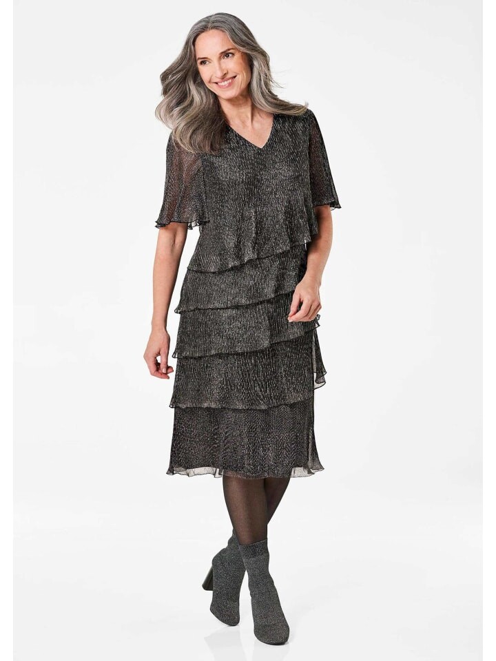 Длинное платье GOLDNER, цвет schwarz/silberfarben/gemustert
Длинное платье GOLDNER, цвет schwarz/silberfarben/gemustert