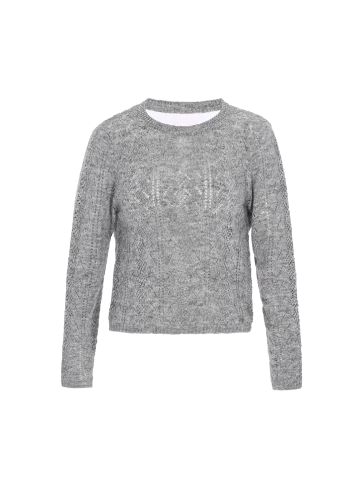 DreiMaster Женский свитер серого меланжевого цвета
DreiMaster Женский свитер серого меланжевого цвета