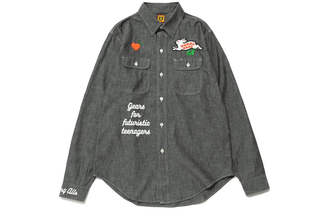 Фланелевая рубашка HUMAN MADE, серая
Фланелевая рубашка HUMAN MADE, серая