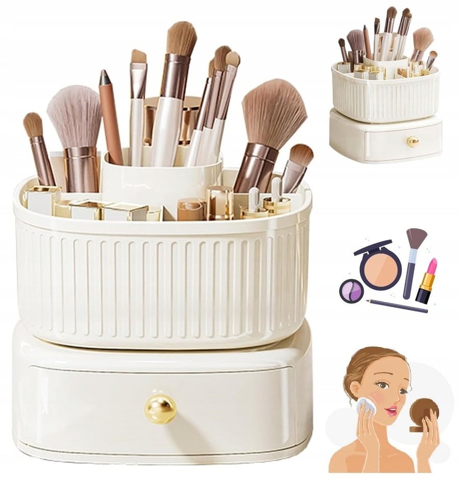 ОРГАНАЙЗЕР КОНТЕЙНЕР ПОДСТАВКА ДЛЯ КОСМЕТИКИ КИСТОЧЕК УКРАШЕНИЙ ДЛЯ МАКИЯЖА ПОВОРОТНЫЙ Hermes Trade
ОРГАНАЙЗЕР КОНТЕЙНЕР ПОДСТАВКА ДЛЯ КОСМЕТИКИ КИСТОЧЕК УКРАШЕНИЙ ДЛЯ МАКИЯЖА ПОВОРОТНЫЙ Hermes Trade