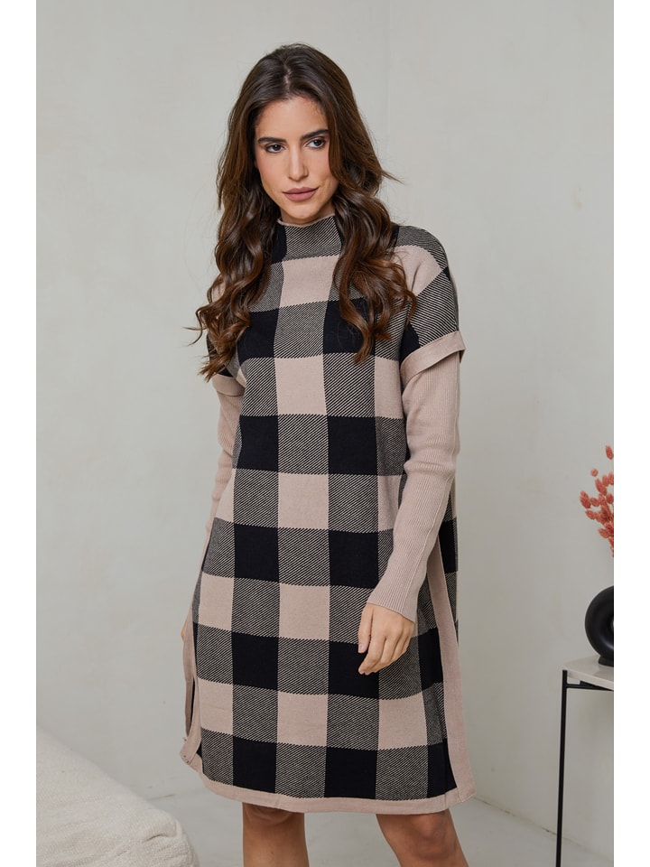 Платье до колена Soft Cashmere, черный/бежевый
Платье до колена Soft Cashmere, черный/бежевый