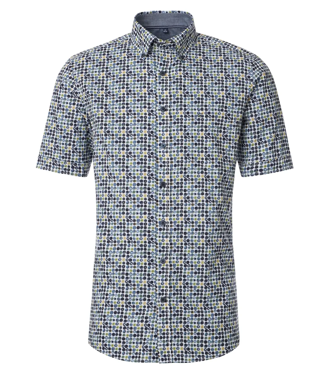 Рубашка CASAMODA с короткими рукавами "Повседневная рубашка CASAMODA с короткими рукавами и принтом ", синий
Рубашка CASAMODA с короткими рукавами "Повседневная рубашка CASAMODA с короткими рукавами и принтом ", синий