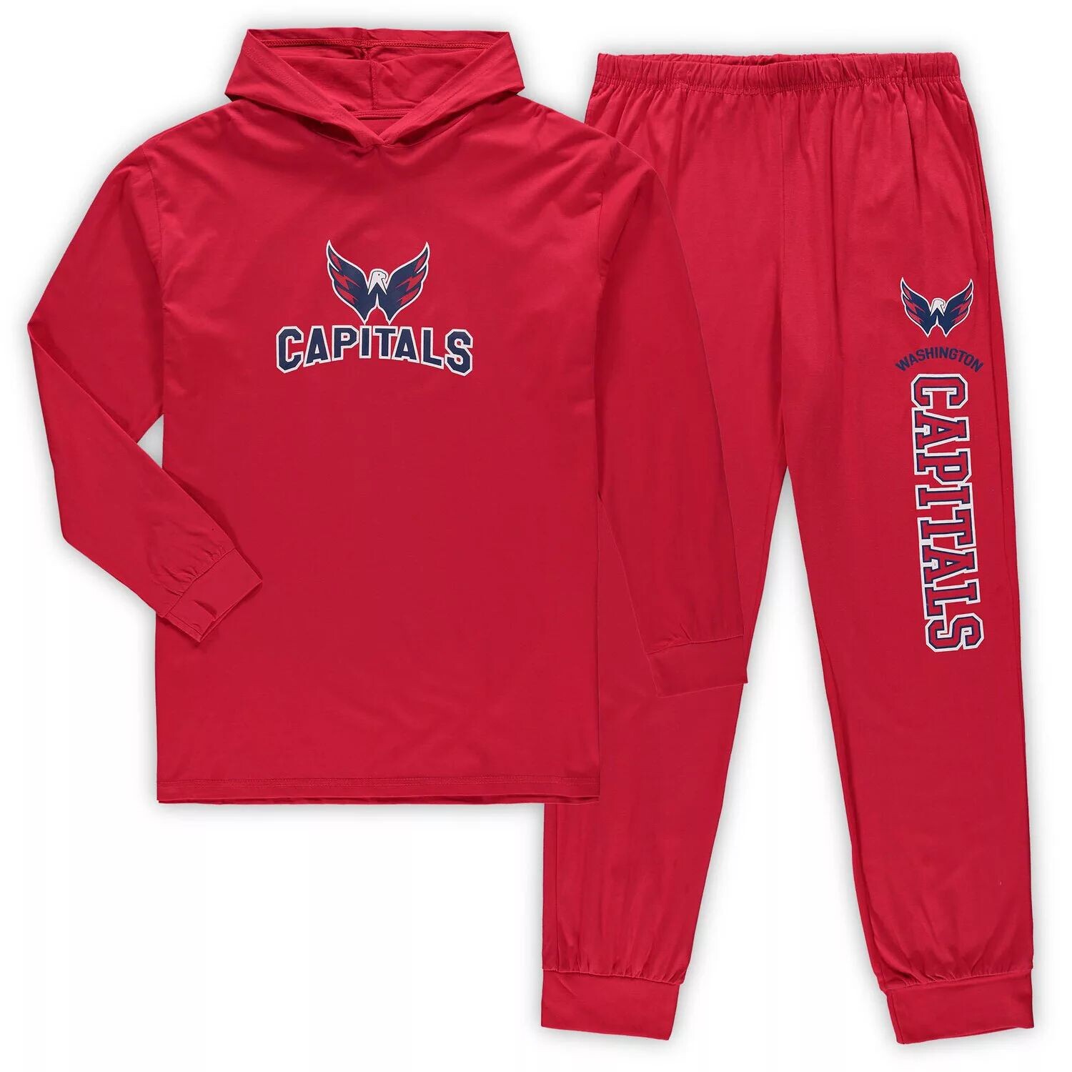 Мужской комплект для сна с капюшоном и джоггерами для мужчин Concepts Sport Red Washington Capitals Big & Tall
Мужской комплект для сна с капюшоном и джоггерами для мужчин Concepts Sport Red Washington Capitals Big & Tall