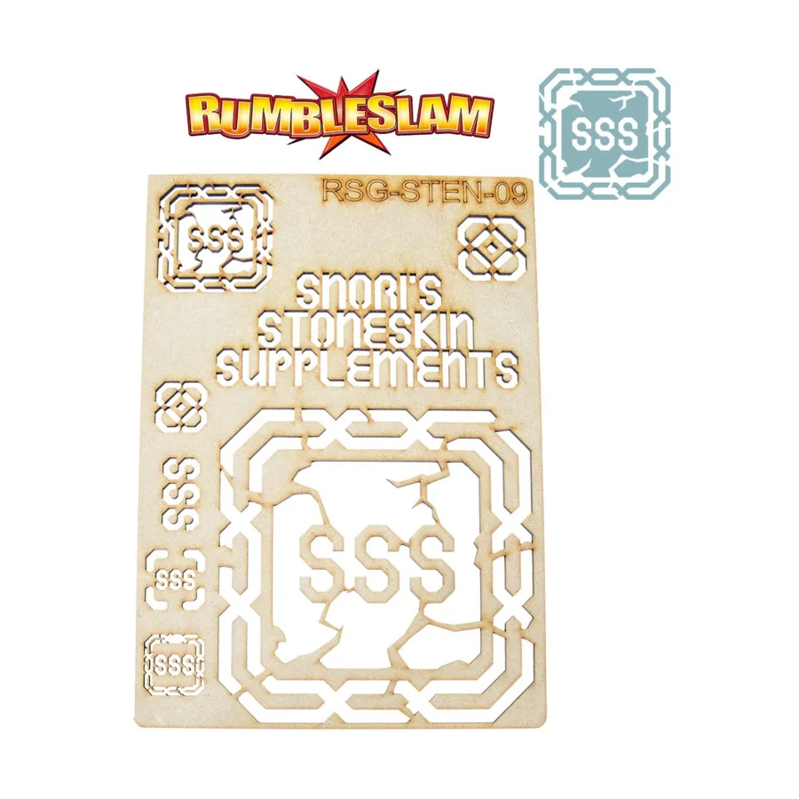 Дополнение «Каменная кожа» Снори, Rumbleslam Stencils - Sponsor
Дополнение «Каменная кожа» Снори, Rumbleslam Stencils - Sponsor