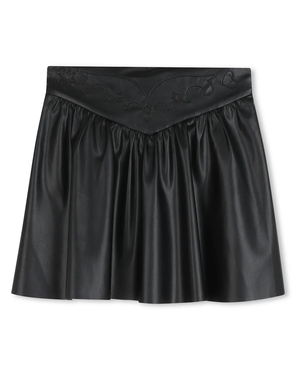 Детская юбка однотонного черного цвета Zadig & Voltaire
Детская юбка однотонного черного цвета Zadig & Voltaire