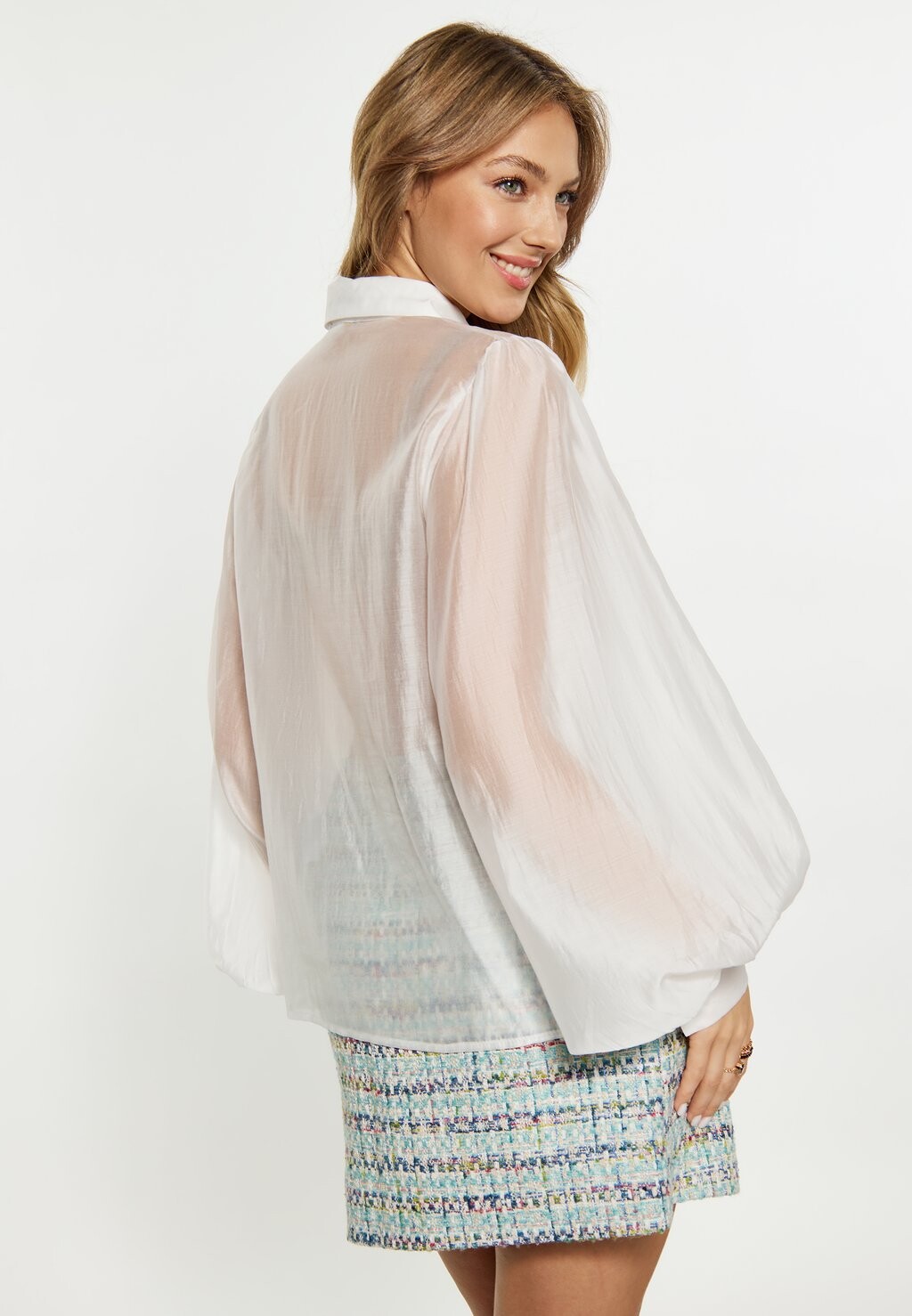 Блузка на пуговицах faina, белый
Блузка на пуговицах faina, белый