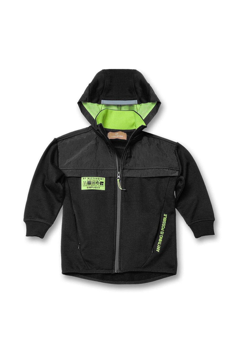 Толстовка на молнии с принтом слоганов Wittypoint, черный
Толстовка на молнии с принтом слоганов Wittypoint, черный