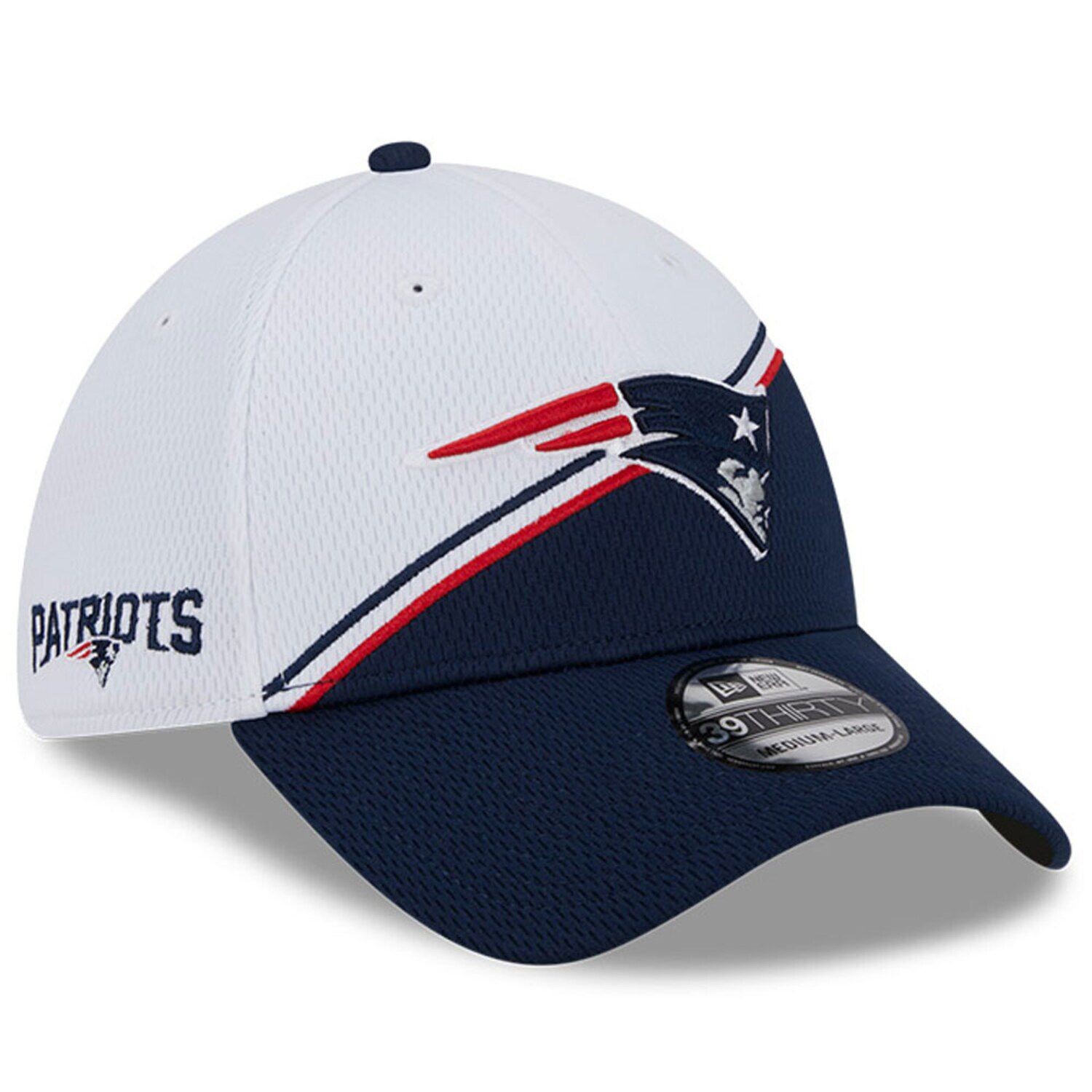 Мужская кепка New Era White/темно-синяя New England Patriots 2023 Sideline 39THIRTY Flex Hat
Мужская кепка New Era White/темно-синяя New England Patriots 2023 Sideline 39THIRTY Flex Hat
