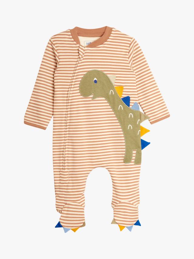 Детский хлопчатобумажный комбинезон с аппликацией динозавра в полоску для сна JoJo Maman Bébé, цвет Natural
Детский хлопчатобумажный комбинезон с аппликацией динозавра в полоску для сна JoJo Maman Bébé, цвет Natural