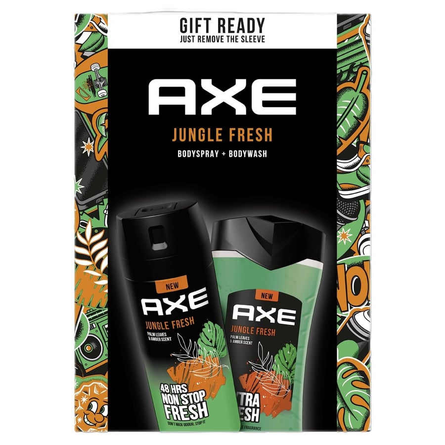 UNILEV AXE DARK JUNGLE SET (дезодорант-спрей+гель)&
UNILEV AXE DARK JUNGLE SET (дезодорант-спрей+гель)&