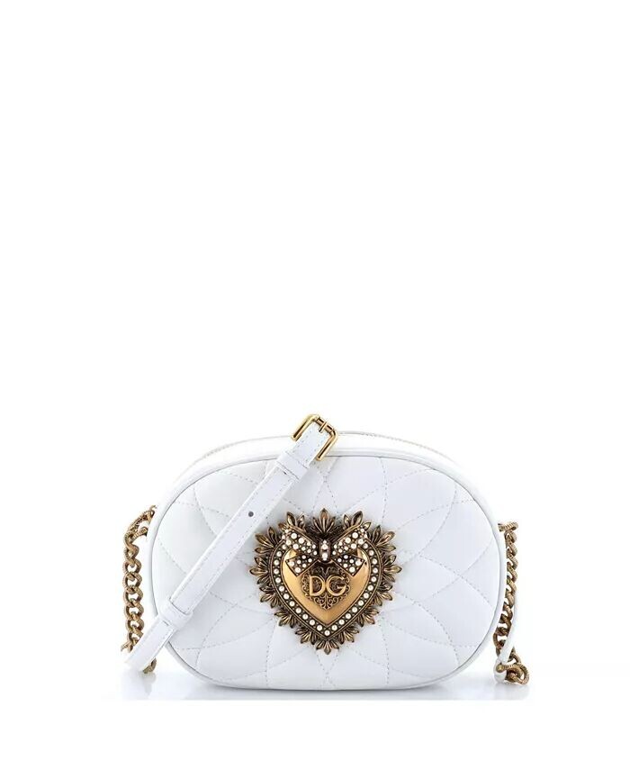 Маленькая сумка для фотокамеры Devotion из стеганой кожи Pre-Owned Dolce & Gabbana, белый
Маленькая сумка для фотокамеры Devotion из стеганой кожи Pre-Owned Dolce & Gabbana, белый