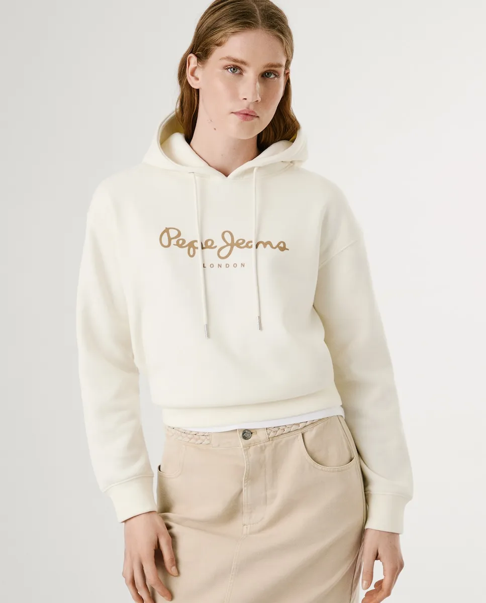 Женская толстовка с капюшоном и принтом с логотипом Pepe Jeans, кремовый
Женская толстовка с капюшоном и принтом с логотипом Pepe Jeans, кремовый
