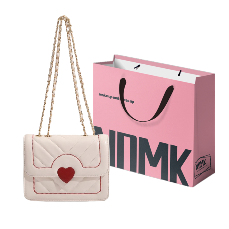 NOMK Сумка через плечо с цепочкой, кроссбод средний женский белый бежевый черный, White (Red Heart Style)
NOMK Сумка через плечо с цепочкой, кроссбод средний женский белый бежевый черный, White (Red Heart Style)