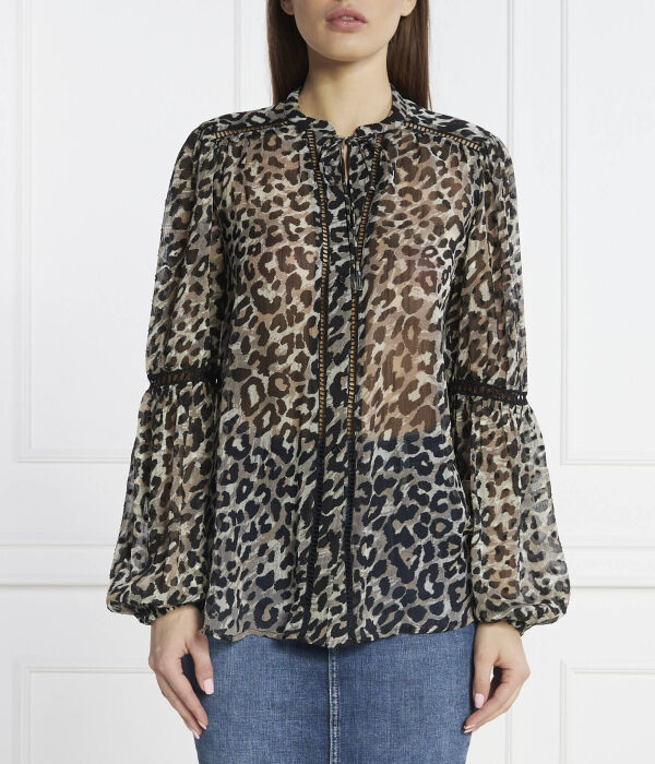 Блуза женская Guess Jeans с леопардовым принтом, черный
Блуза женская Guess Jeans с леопардовым принтом, черный