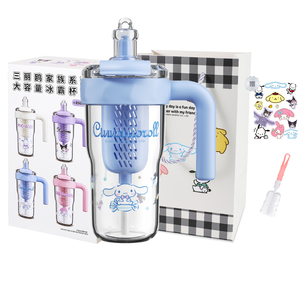 Коллекция Cinnamoroll, пластиковый стакан для воды 850ml Sanrio, Cinnamoroll Water Cup+Shopping Bag+Sticker Cup Brush
Коллекция Cinnamoroll, пластиковый стакан для воды 850ml Sanrio, Cinnamoroll Water Cup+Shopping Bag+Sticker Cup Brush