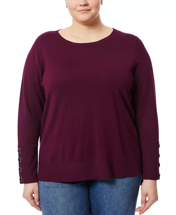 Свитер размера «лодочка» с манжетами и пуговицами больших размеров Melissa Paige, фиолетовый
Свитер размера «лодочка» с манжетами и пуговицами больших размеров Melissa Paige, фиолетовый