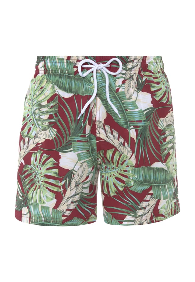 Шорты для плавания с эластичным поясом цветочные S.Oliver, бордовый 
Шорты для плавания с эластичным поясом цветочные S.Oliver, бордовый