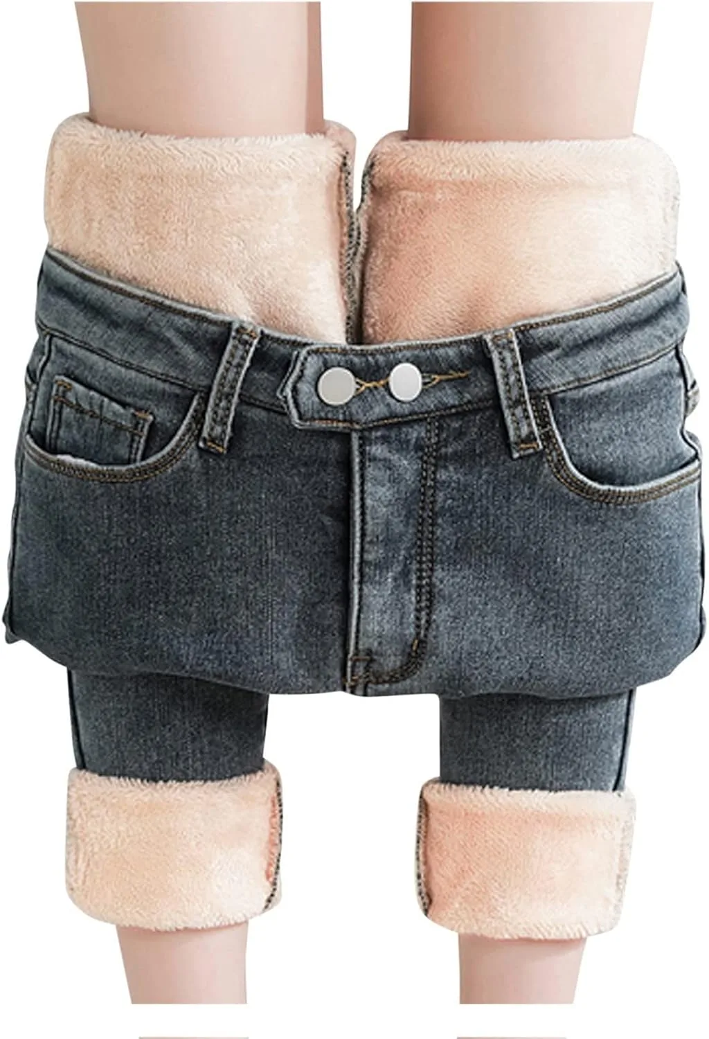 NATHGAM Женские джинсы с высокой посадкой, утепленные флисом, скинни
NATHGAM Женские джинсы с высокой посадкой, утепленные флисом, скинни