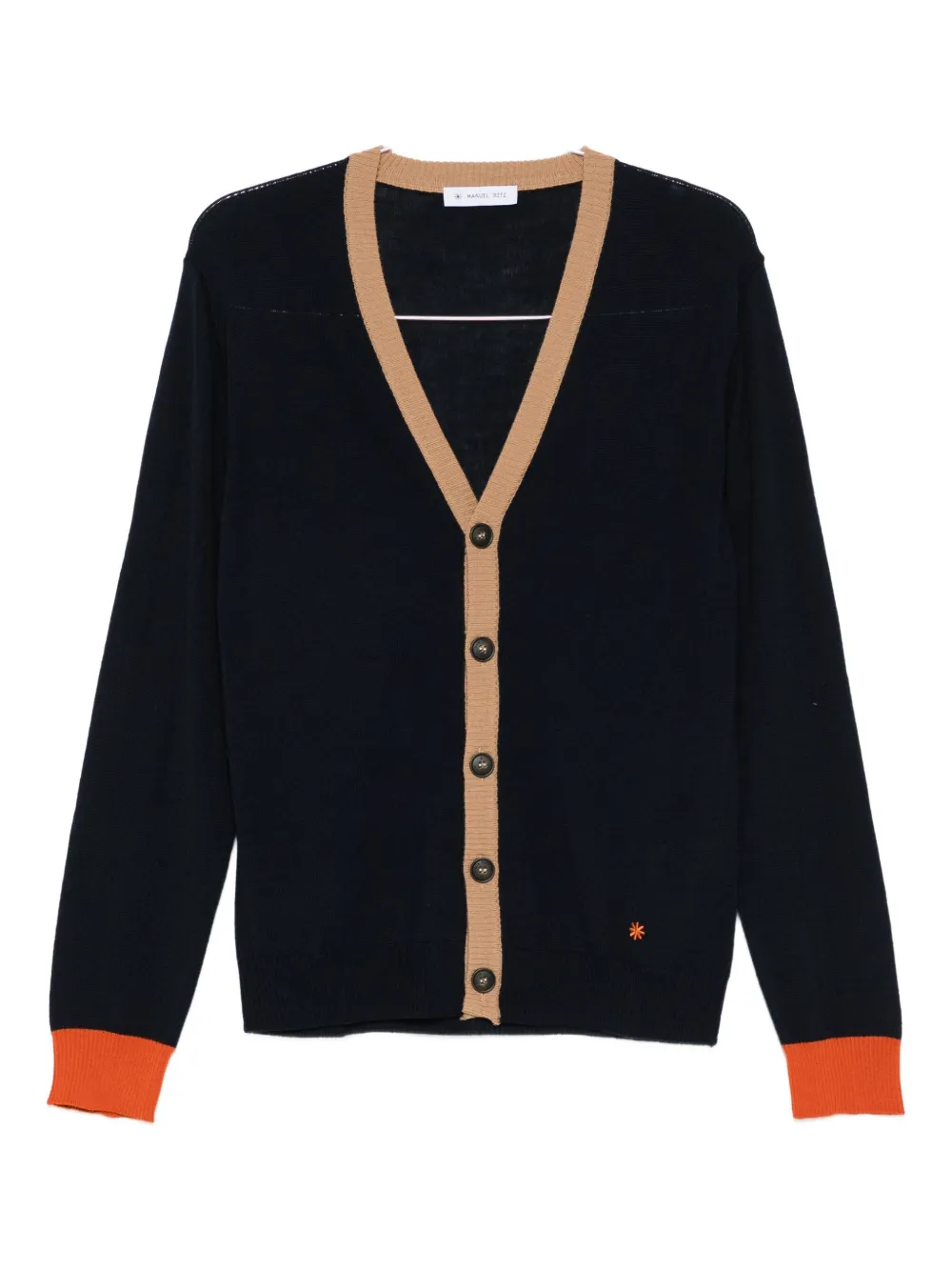 Кардиган из шерстяного смеси с контрастной отделкой Manuel Ritz, синий
Кардиган из шерстяного смеси с контрастной отделкой Manuel Ritz, синий