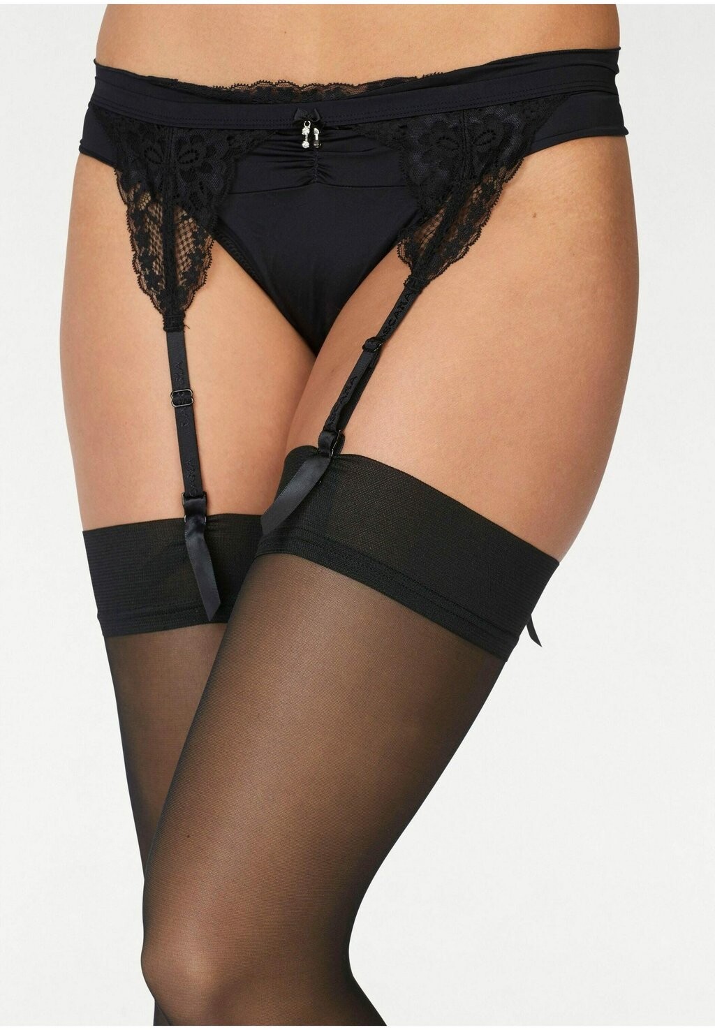 Носки выше колена LASCANA, черные
Носки выше колена LASCANA, черные