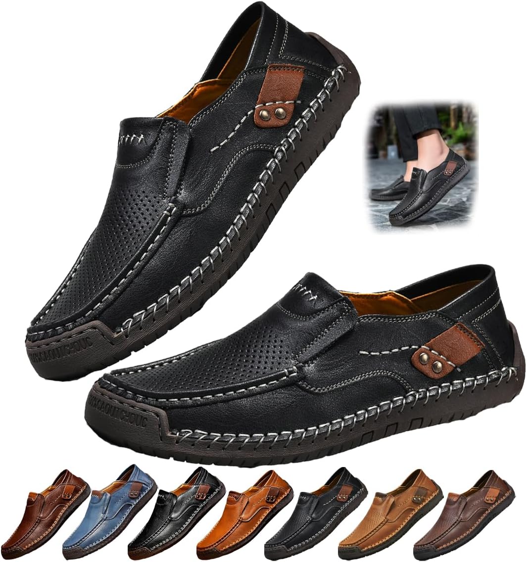 Повседневные кожаные лоферы, винтажные легкие ботинки с надеванием для путешествий и активного отдыха Generic, черный
Повседневные кожаные лоферы, винтажные легкие ботинки с надеванием для путешествий и активного отдыха Generic, черный